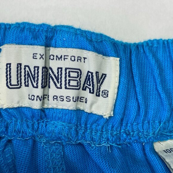 Vintage Union Bay River Short Elastic Waist Pockets Blue Long Small - Picture 3 of 12